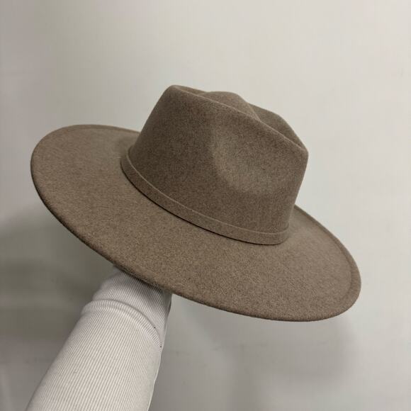 FRYE Solid Fedora Hat in Taupe - Picture 1 of 2